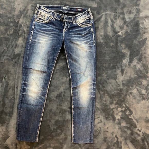 Silver Aiko Jeans Size 26 - Picture 2 of 6